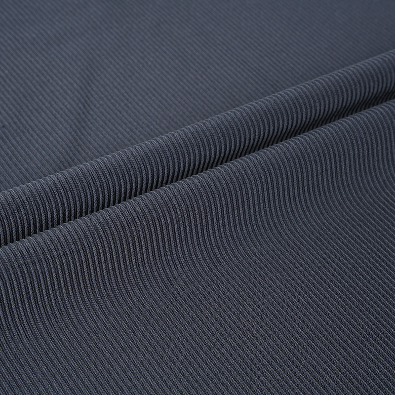 35ns008 88% nylon 12% spandex 200gsm pruhový žebro pletená jógová fitness tkanina